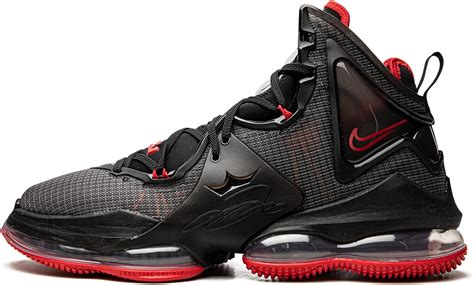 Amazon.com | Nike men and women's Lebron 19 Space Jam Basketball Shoes, Black/Red, 10 | Basketball