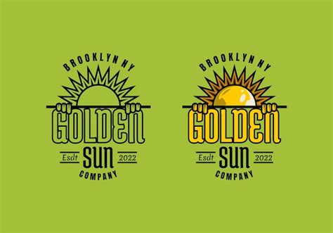 Premium Vector | Logo golden sun vector illustration template with simple elegant design good ...