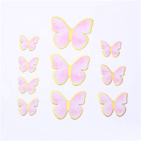 Pink Butterfly Cake Topper Printable