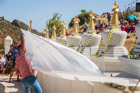 Eight-Stupas-for-Karma-Berchen-Ling-A-Wall-of-Stupas - Buddhism Today Magazine