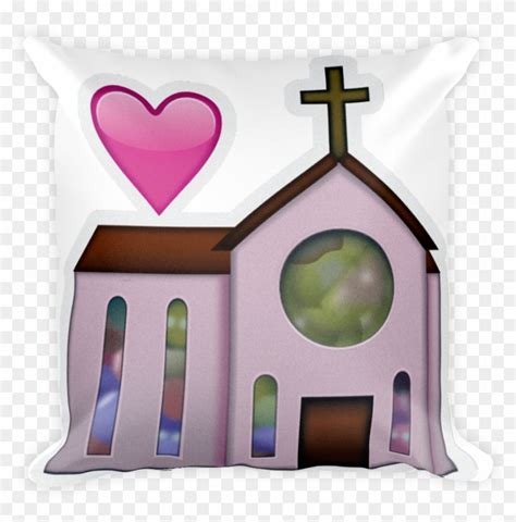 Emoji Pillow - Wedding - Emoji Church, HD Png Download - 1000x1000(#2319614) - PngFind