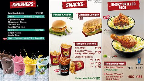 KFC Menu, Menu for KFC, Maharana Pratap Nagar, Bhopal - Zomato