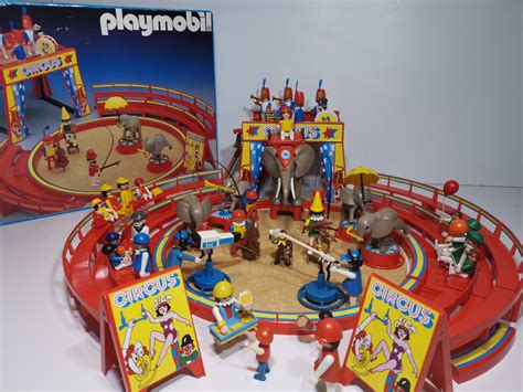 VTG RARE Playmobil 3553 Red Arena Circus ,1982.VTG Playmobil Elephant ...