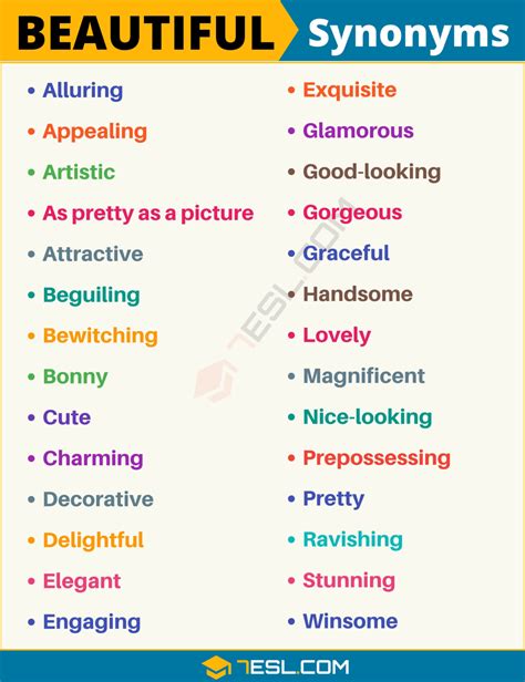 Exploring The Beauty Synonyms: A Comprehensive Guide