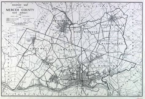 Maps - Mercer County, 1956