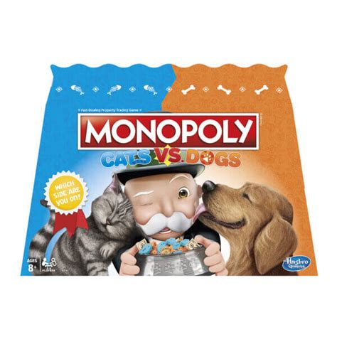 Monopoly Cats vs Dog board game - Melon Mart