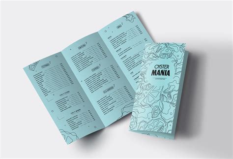 MENU DESIGN OPTIONS FOR AN OYSTER BAR on Behance