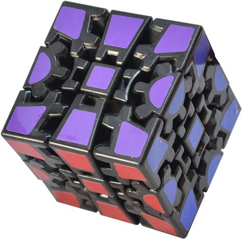 Buy 3D Gear Cube, RubikS Cube Gearcube Speed Cube 3x3 Puzzle Cube Toy Black Online in India ...