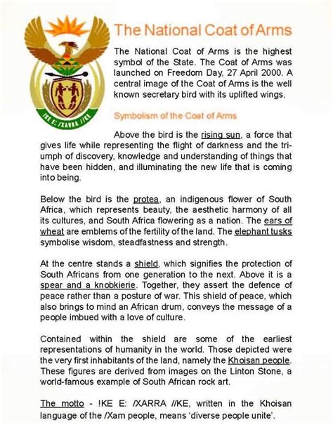 South Africa Coat Of Arms – Symbols And Meanings Yebo, 44% OFF