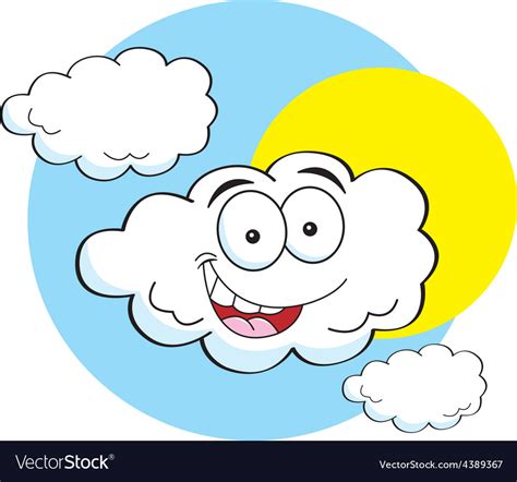 Cartoon Cloud With Face