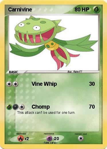 Pokémon Carnivine 19 19 - Vine Whip - My Pokemon Card