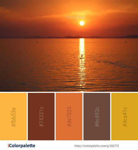 75 Sunset Color Schemes | Curated collection of Color Palettes