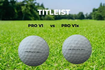 Titleist Pro V1 vs Pro V1x - What's the difference?