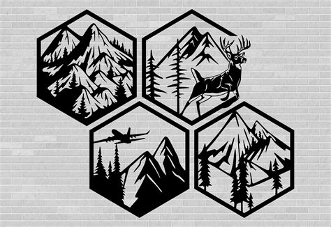 Wall Decor Dxf, Nature Art, Decor Dxf, Home Decor Svg, Dxf Files for Laser, Wall Decor Laser Cut ...