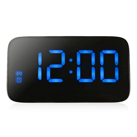 LED Alarm Clock Large LED Display Digital Desktop Table Clocks ...