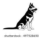 German Shepherd Dog Silhouette Free Stock Photo - Public Domain Pictures