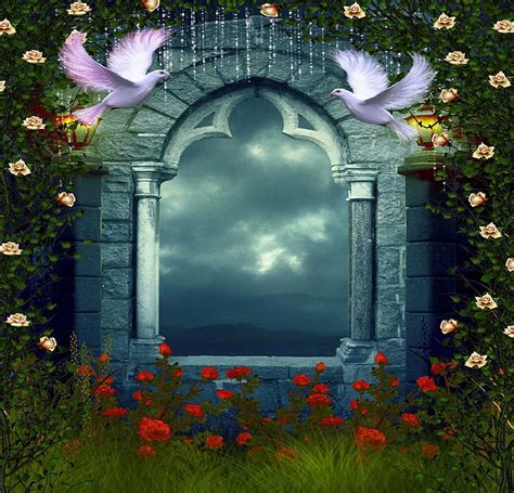 Beautiful Artori BG , pretty, grass, premade BG, softness beauty, bonito, creeping roses, HD ...