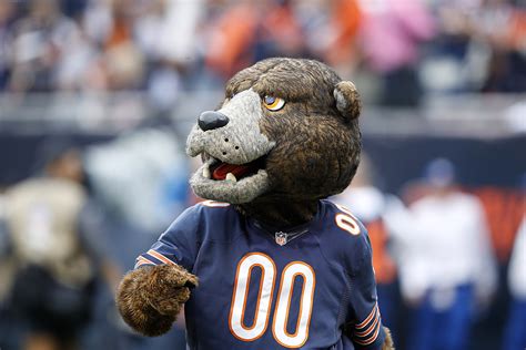 Chicago Bears Mascot Falls To Ground After Missed Field Goal