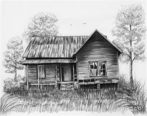 Pencil Drawing House Picture - pencildrawing2019