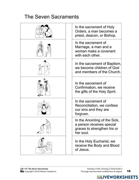 The Seven Sacraments online exercise for | Live Worksheets - Worksheets Library