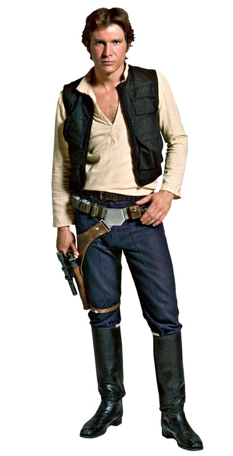 Harrison Ford as Han Solo in Star Wars (1977). | Star wars han solo, Star wars outfits, Han solo ...