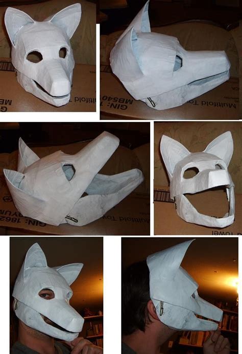 wolf mask progress by Merkindesr on DeviantArt | Fantasias de animais ...