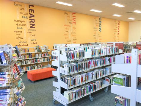 Library feature wall, word art wall decals