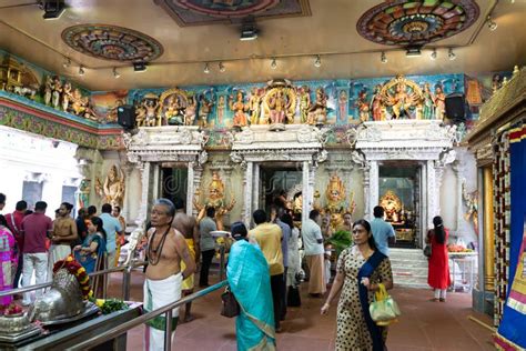 Singapore, Singapore â€“ January 14, 2020: Sri Veeramakaliamman Temple, Inside the Principal ...