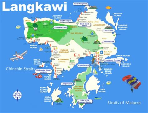 Langkawi tourist map - Ontheworldmap.com