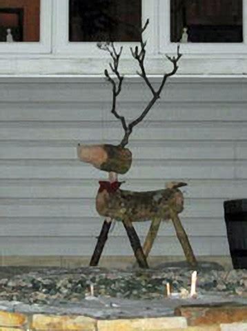 DIY Log Reindeer | Easy Project From Logs & Twigs