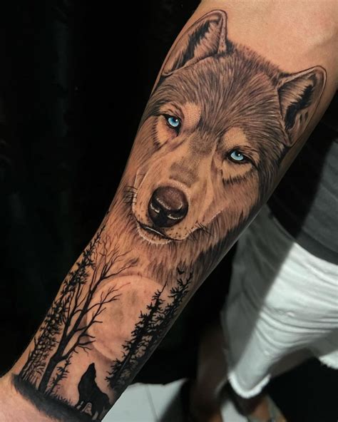 Wolf full sleeve tattoo ideas photos