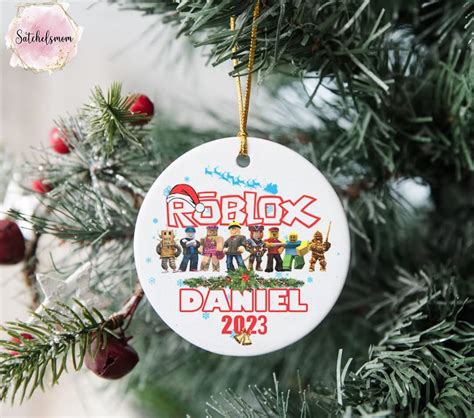 Custom Roblox Christmas Ornament for Boy/girl, Custom Name Roblox Xmas ...