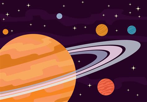 Rings of Saturn Illustration 190880 Vector Art at Vecteezy