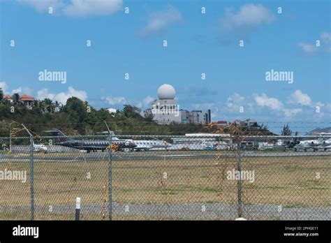 Princess Juliana International Airport, St. Maarten, Southern Caribbean ...