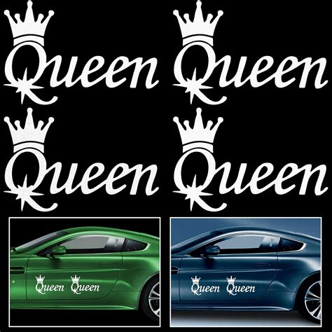 OIIKI 4PCS Queen Styling Vinyl Decal Car Sticker, South Africa | Ubuy