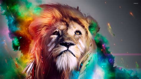 Rainbow Lion Wallpaper - WallpaperSafari