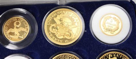 National Collector's Mint Replica Gold Plated Coins In Presentation Case | Property Room