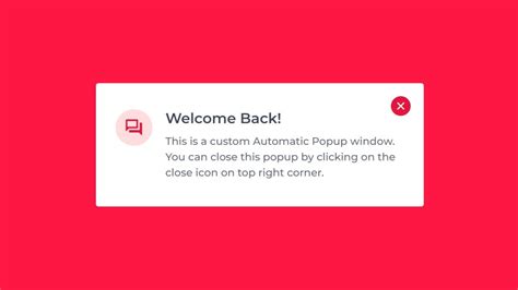 How to Create Automatic Popup Window Using HTML CSS and Javascript ...