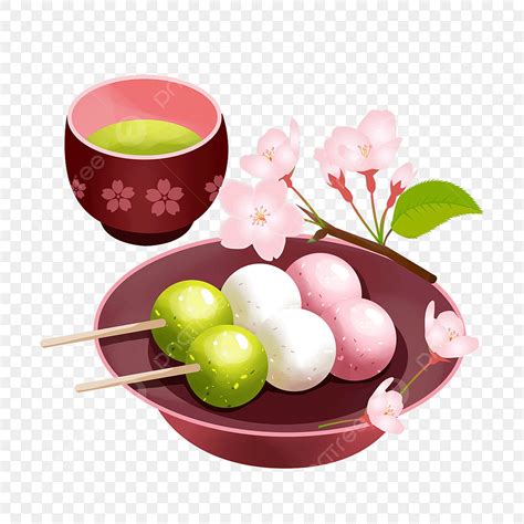 Sticky Rice White Transparent, Sakura Mochi And Sticky Rice Japanese Dumpling, Japan, Holiday ...