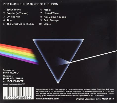 Pink Floyd: Dark Side of the Moon - CD | Opus3a