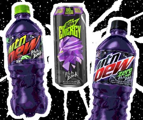 Mountain Dew Pitch Black Is Returning Alongside New MTN DEW Pitch Black Zero And New MTN DEW ...