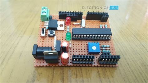 How to Make Your Own Arduino Board Image 1 | Arduino projects diy, Arduino, Arduino projects