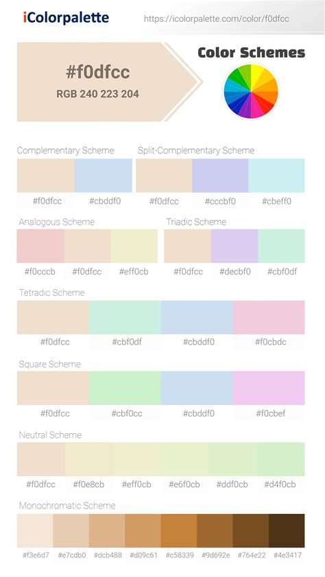 Pantone 11-0907 Tcx Pearled Ivory Color | Hex color Code #F0DFCC information | Hsl | Rgb | Pantone