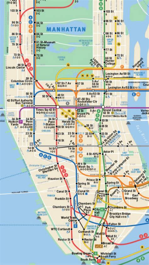 Plan Métro New York (PDF à Imprimer / Interactif). Carte Métro NYC 2020