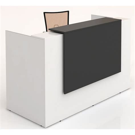 Sorrento Reception Desk White and Black