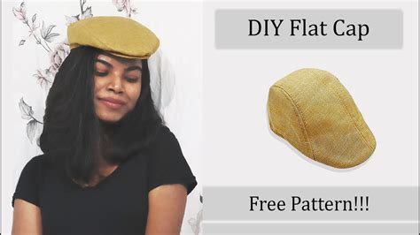 DIY Flat Cap | How to make Flat Cap (Free Pattern) | Flat Cap Tutorial - YouTube