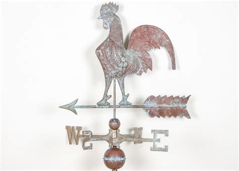 Antiqued Copper Rooster Weathervane | EBTH