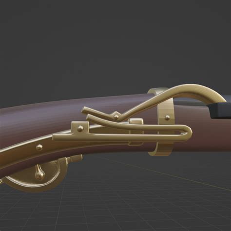 3D Printable Hwaseungchong 화승총 - Korean Matchlock Musket by Jovey