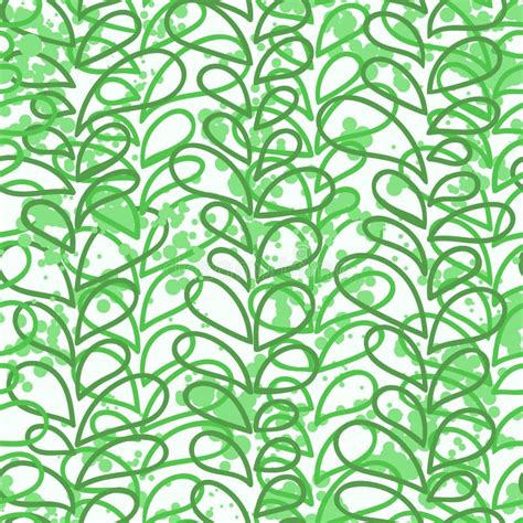 Vector Seamless Pattern of Colored Vines Stock Vector - Illustration of drawing, leaf: 59555244