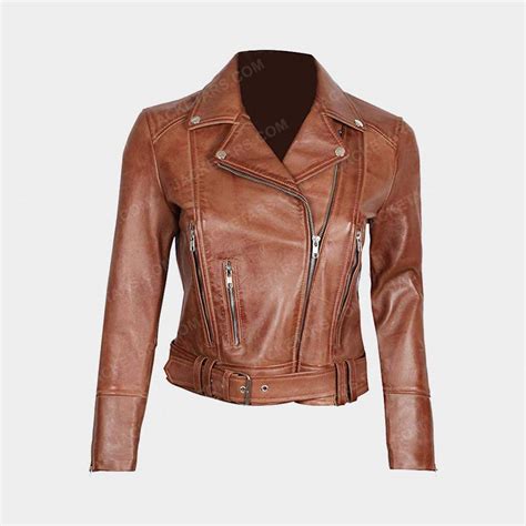 Womens Brown Leather Jacket | Womens Stylish Brown Leather Jacket